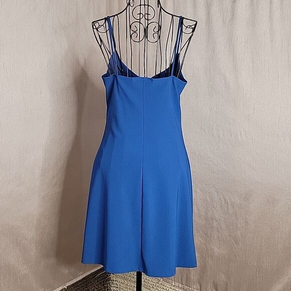 CHARLOTTE RUSSE Blue Spaghetti Straps Summer Dress Medium‎ - Picture 4 of 6